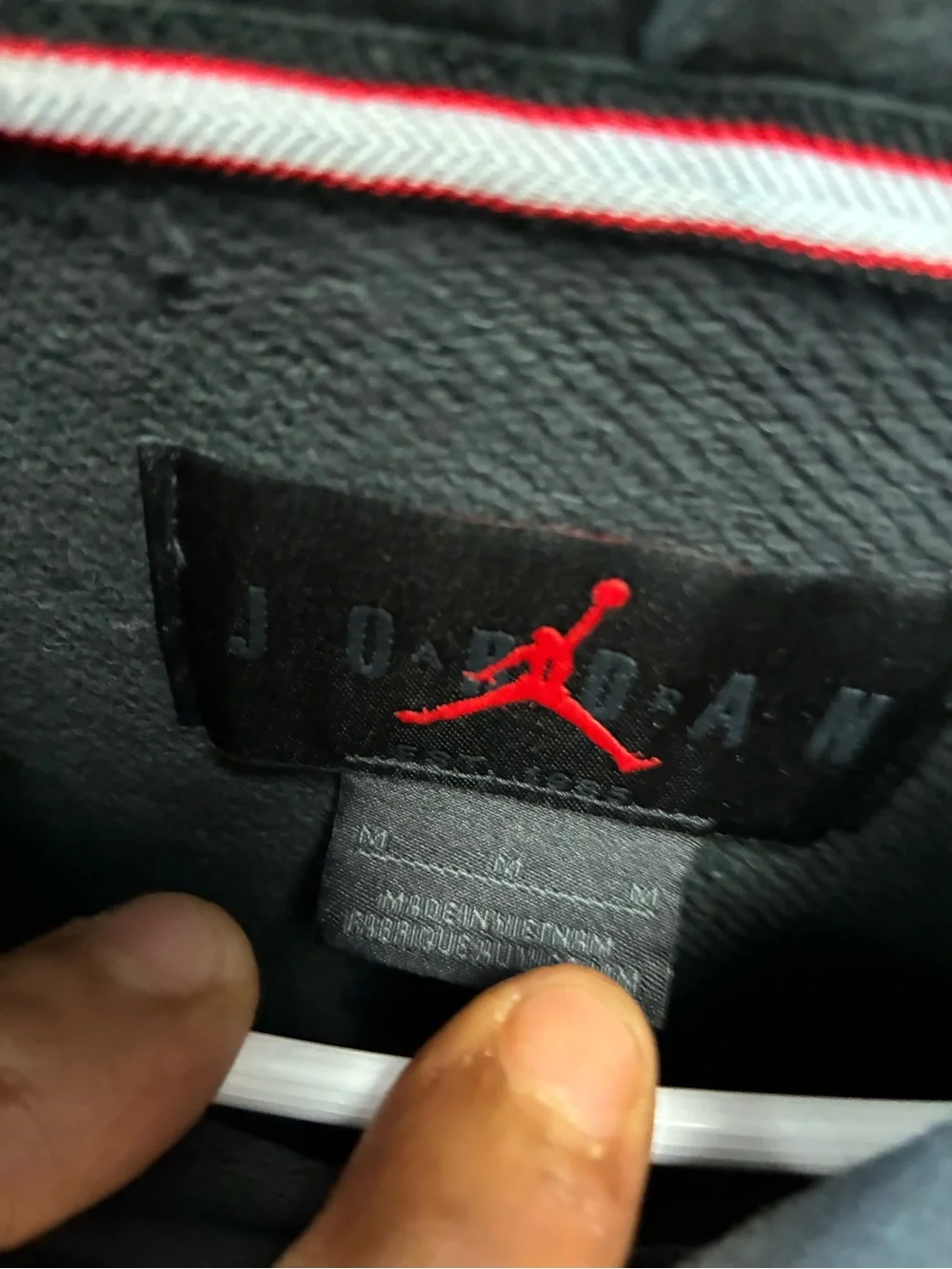 NWT Nike Air Jordan Championship Flight Black Fleece Hoodie Men’s SZ Med Sample